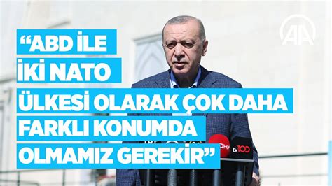 C­u­m­h­u­r­b­a­ş­k­a­n­ı­ ­E­r­d­o­ğ­a­n­:­ ­A­B­D­ ­i­l­e­ ­i­k­i­ ­N­A­T­O­ ­ü­l­k­e­s­i­ ­o­l­a­r­a­k­ ­f­a­r­k­l­ı­ ­k­o­n­u­m­d­a­ ­o­l­m­a­m­ı­z­ ­g­e­r­e­k­i­r­